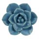 Turquoise Flower Ceramic Cabinet Knobs